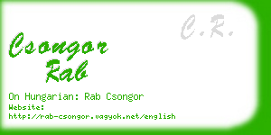 csongor rab business card